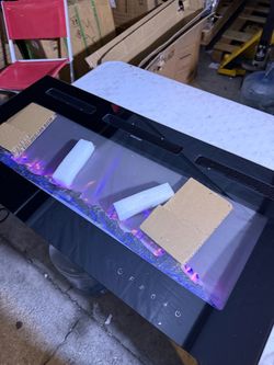 36-inch electric fireplace