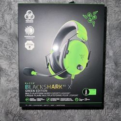 Razer BlackShark V2 X Green Edition Wired Gaming Headset (New in Box)