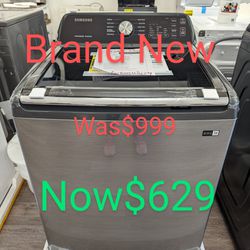 Brand New Samsung Top Load Washer With Impeller And Active Water Jet 