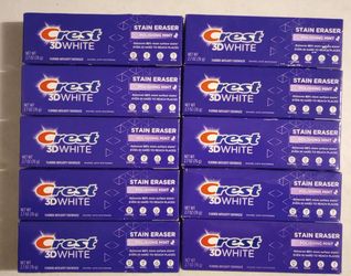 Crest 3D White Stain Eraser Toothpaste - 10 for $25