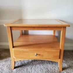 Wood End Table