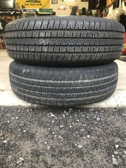 Two - ST225/75/16 Carlisle Radial Trailer Tires