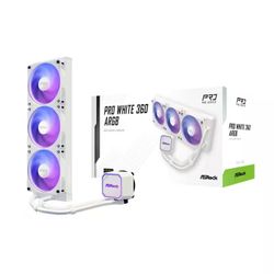 ASRock AIO PRO White 360 ARGB Water Cooler *Brand New In Box*
