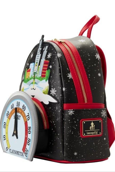 Loungefly ELF CLAUSOMETER LIGHT UP MINI BACKPACK