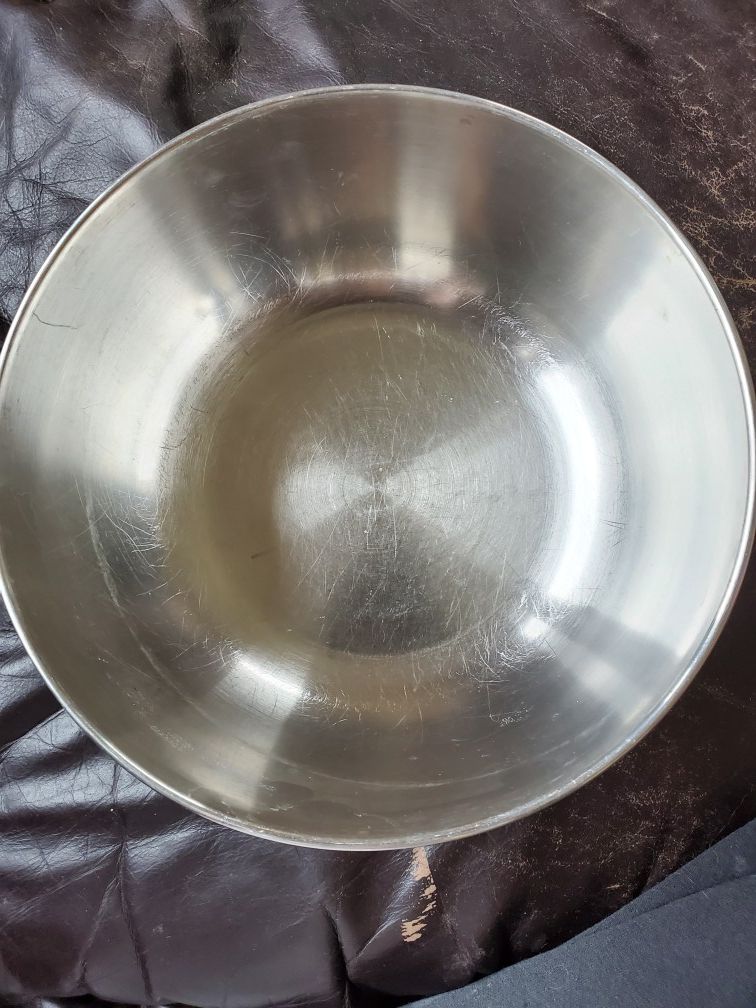 Vintage sunbeam stainless steel bowl for stand mixer