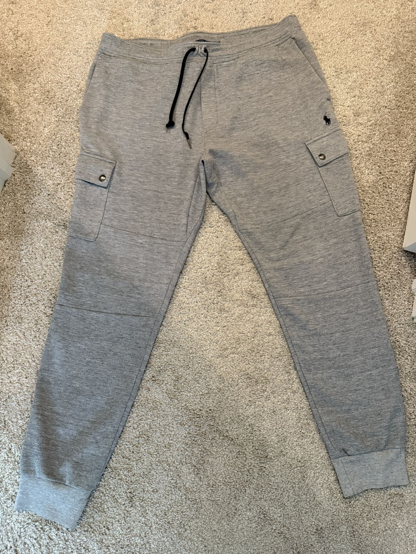 Men's Ralph Lauren Gray Cargo Joggers