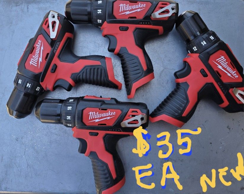 Milwaukee M12 Drill/driver $35 Ea