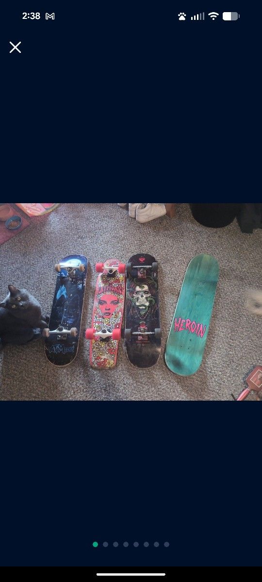 Third Skateboard In From The Left