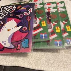 Christmas And Halloween Stickers 