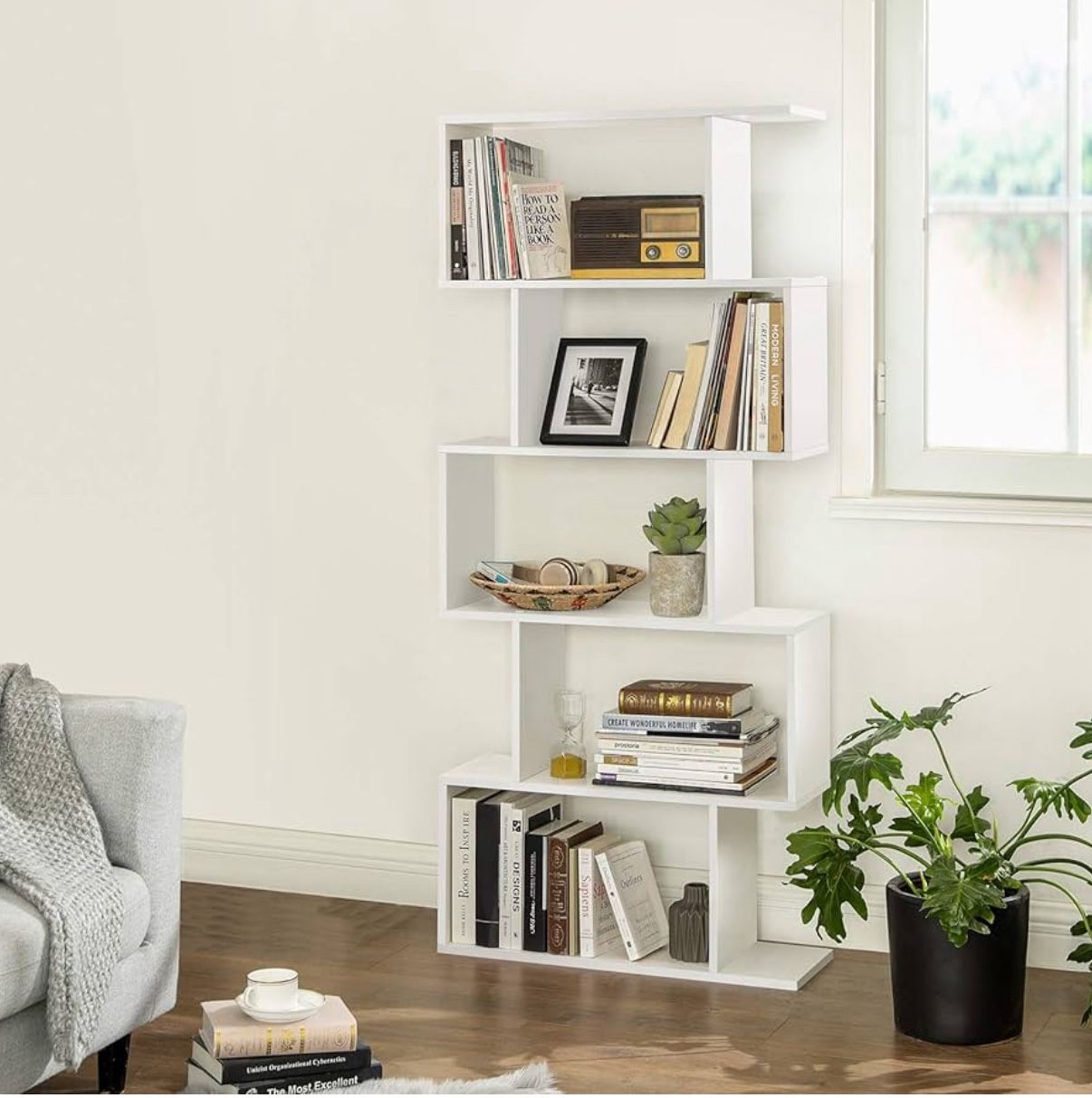 White Wooden Bookcase