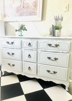White French provincial dresser
