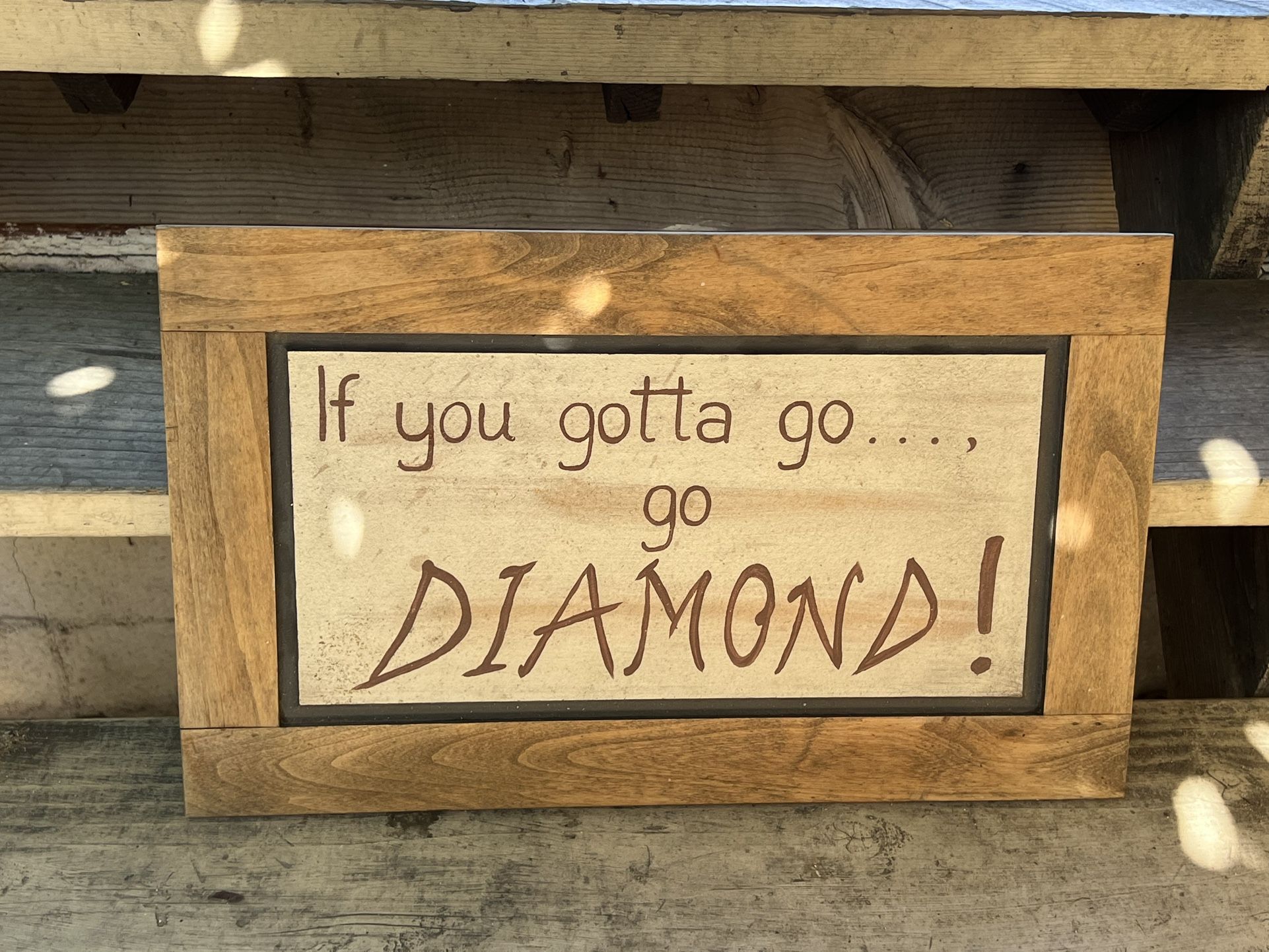 Diamond Sign Hand Made