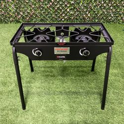 Stove 2 Burner Outdoor Propane Gas Includes Hose & Regulator  Cooking Equipment New Firm Prices Store Pick Up Only Estufa  De 2 Quemadores 