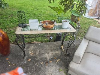 Console Table Marble Top