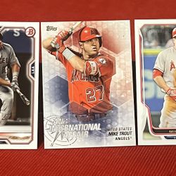 (3) Mike Trout Baseball Cards !
