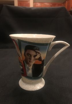 Elvis Presley- officially licensed vintage style 3 picture cup