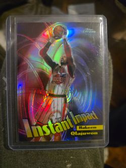 1998-99 Topps Chrome Olajuwon Instant impact Refractor  HOF
