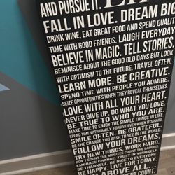 Words of affirmation And positivity WALL art 
