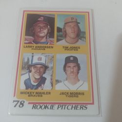 1978 Topps Jack Morris Rookie Baseball Card