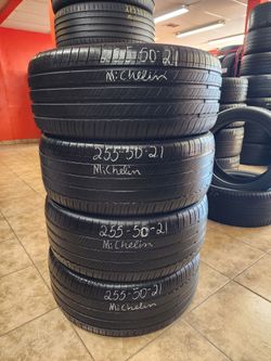 255 50R 21 MICHELIN PRIMACY TOUR TIRES 2555021 USED TIRES (SET) MOUNT BALANCE INCLUDED
