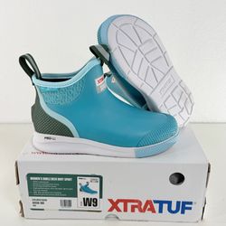 Xtratuf Ankle Deck Boots Sport Womens Size 9 Blue Teal Waterproof ASAW-300