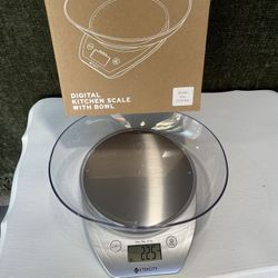 New - Etekcity Digital Kitchen Scale With Detachable Bowl- Kitchen 
