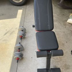 Weight Bench / Dumbbell.      80 Dollars 