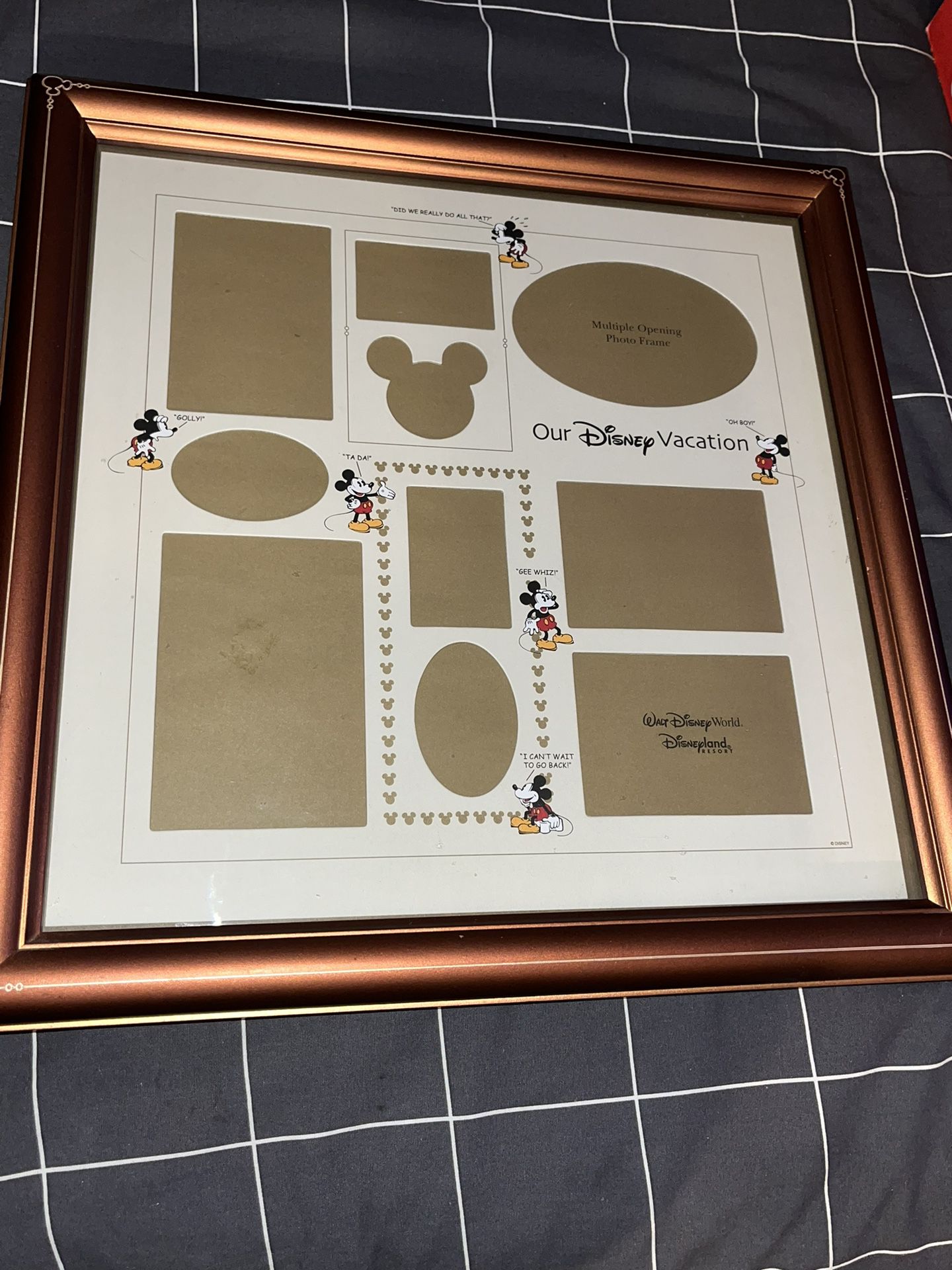 DISNEY FRAME COLLAGE PICTURE FRAME PHOTO MICKEY MOUSE