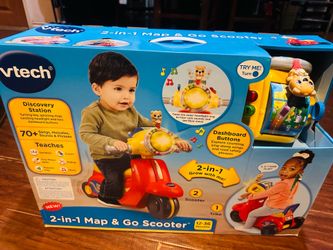 V-Tech 2-in-1 map & go scooter