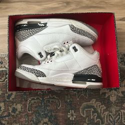 2010 White cement Jordan 3s Sz 9.5