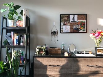 Dark wood finish Book Shelf