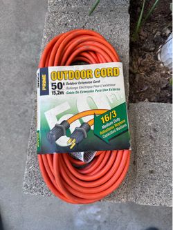 Outdoor cord 50' 16/3