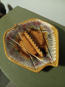 Huge Vintage California Pottery Ashtray 13"×14"