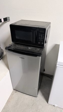 Microwave and mini fridge