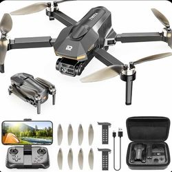 Drones with Camera for Adults 4K, Brushless Motor FPV Foldable Mini RC Drone for Kids Beginners, One-Touch Takeoff, 5G WiFi, Auto Hover, 30-Min Flight