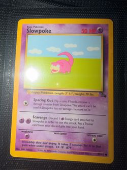 Pokemon card slowpoke