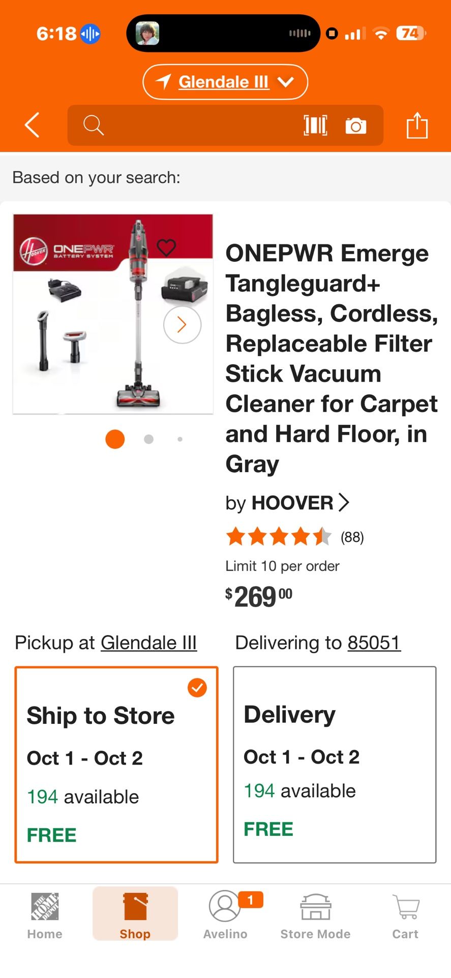 CORDLESS HOVER VACUUM