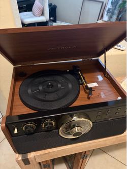 Victrola Century 8-in-1 Record Player & Entertainment Center - Bluetooth - Like New