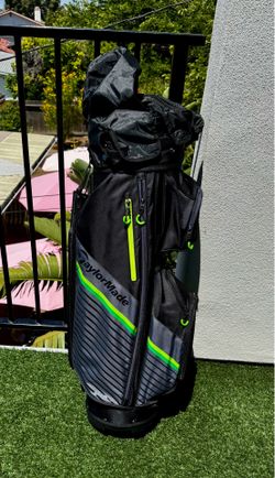 TaylorMade FlexTech Stand Bag-Grey Black/Green canvas (brand new in box)