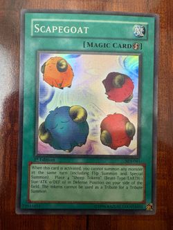 Yugioh Scapegoat SDJ-041 1st Edition Super Rare Vintage Holo LP/NM