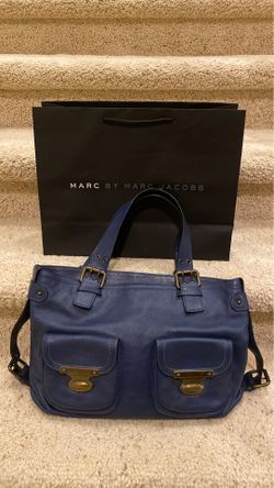 Marc Jacobs Limited Edition Leather Navy Shoulder Bag. Paid $1,180.