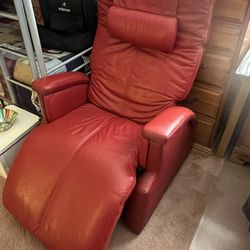 Red Leather Recliner 