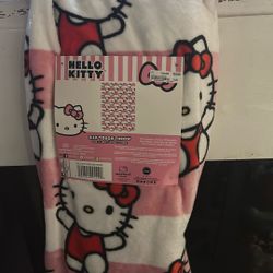Hello Kitty Blanket Striped