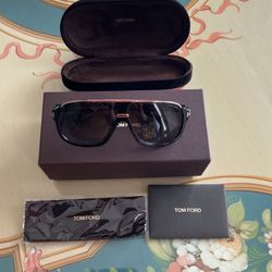 Tom Ford ELIOTT Black Gold/Gray Gradient Sunglasses TF 335  01P