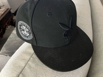 Playboy Athletic Dept. Black Snapback Hat