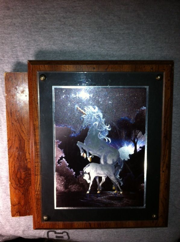 Vintage 1986 SCAFA TORNABENE art publishing co. Inc WEST NYACK,NY. NO.195-09312F mom n baby pony poster foil by Ferraro printed in England