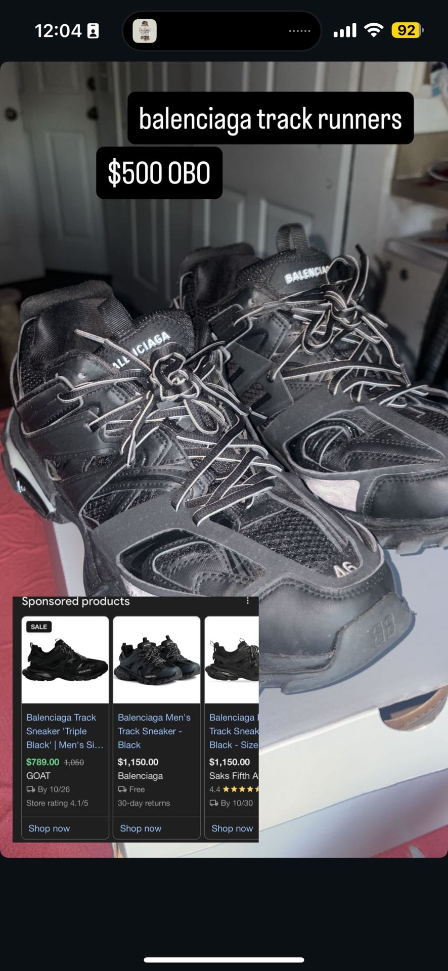 Balenciaga Track Runners,All Products : American Fashion Style Bags On Sale