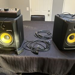 KRK Rokit 6 Studio Monitors - Full Setup