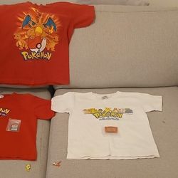 VTG 1999 Youth SZ L Pokémon T-shirts By Nintendo 