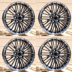 Set of 18” 19” 20” Inch Lexus Black Chrome Style Wheels Rims New